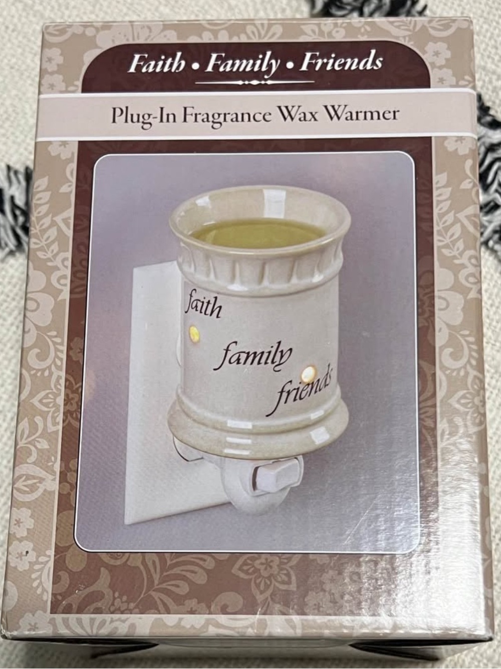 Faith • Family • Friends Cream Plug-In Fragrance Wax Warmer